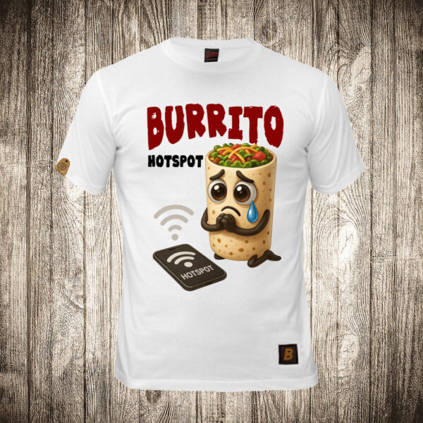 muska majica boja bela slika burrito hotspot brain rot