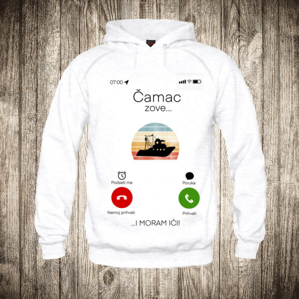 duks sa kapuljacom boja bela slika camac zove