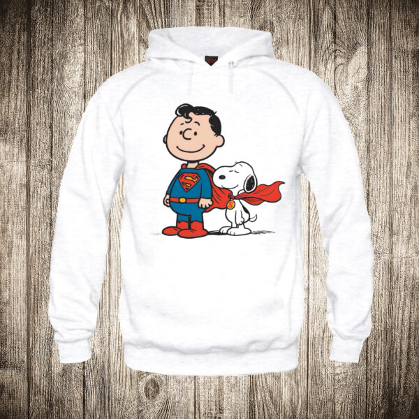 duks sa kapuljacom boja bela slika carli braun i snupi supermen