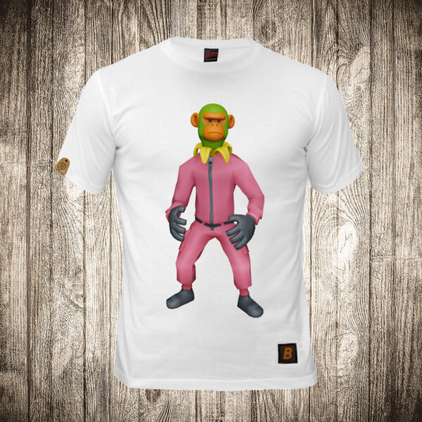 muska majica boja bela slika chimpanzini bananini squid game brain rot