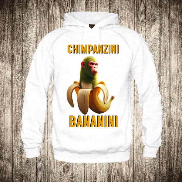 deciji duks boja bela slika chimpanzini bananini