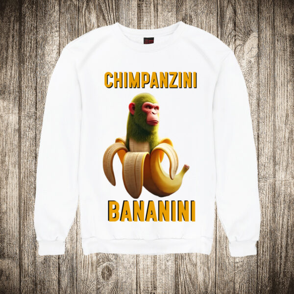 duks bez kapuljace boja bela slika chimpanzini bananini