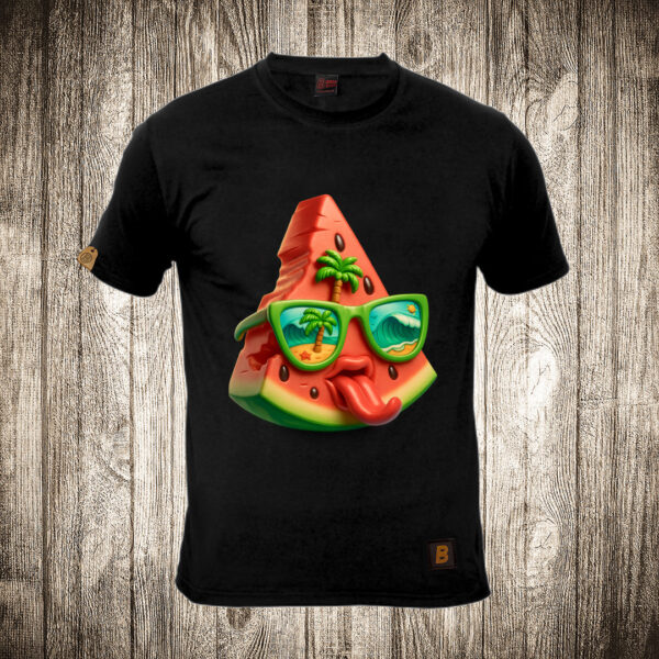 muska majica boja crna slika cool lubenica more leto