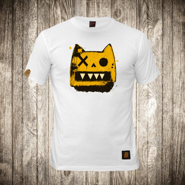 decija majica boja bela slika creepy macak cat 1