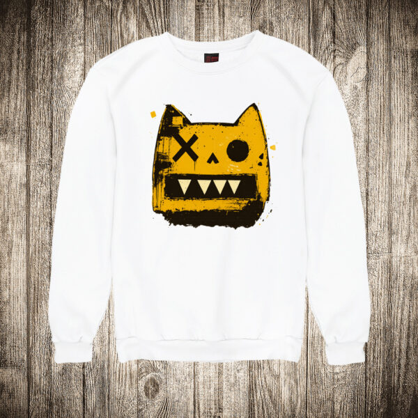 duks bez kapuljace boja bela slika creepy macak cat 1