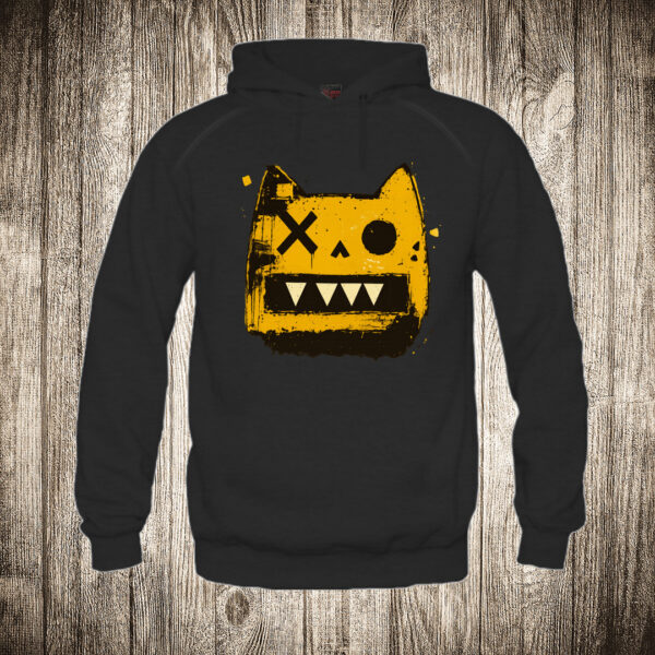 duks sa kapuljacom boja crna slika creepy macak cat 1