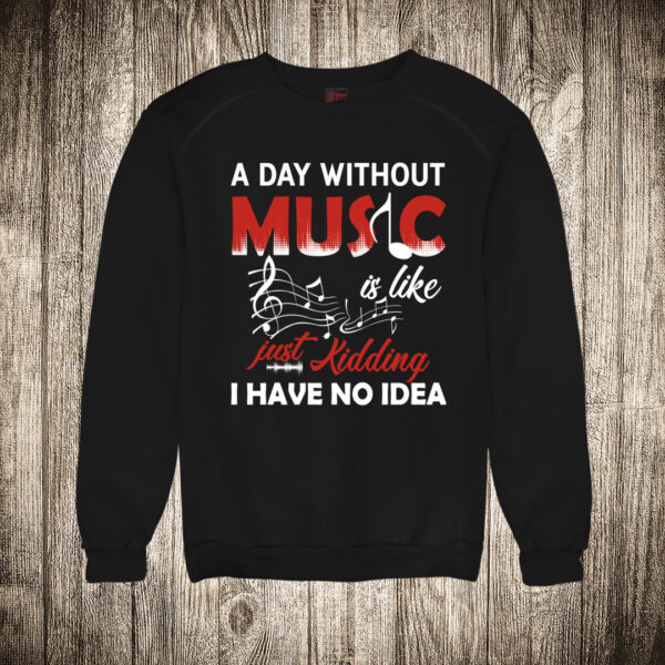 duks bez kapuljace boja crna slika dan bez muzike a day without music