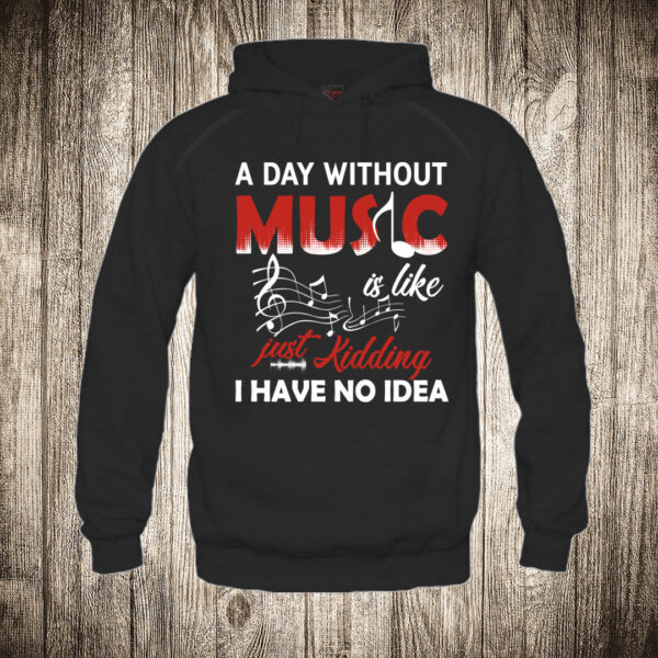 duks sa kapuljacom boja crna slika dan bez muzike a day without music