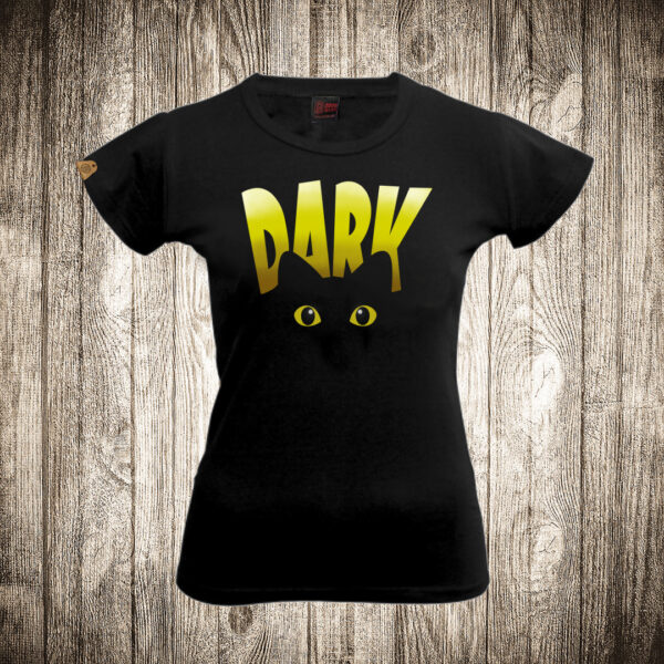 zenska majica boja crna slika dark macka