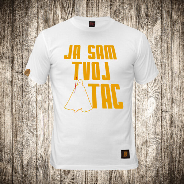 muska majica boja bela slika dart vejder dart vader ja sam tvoj otac