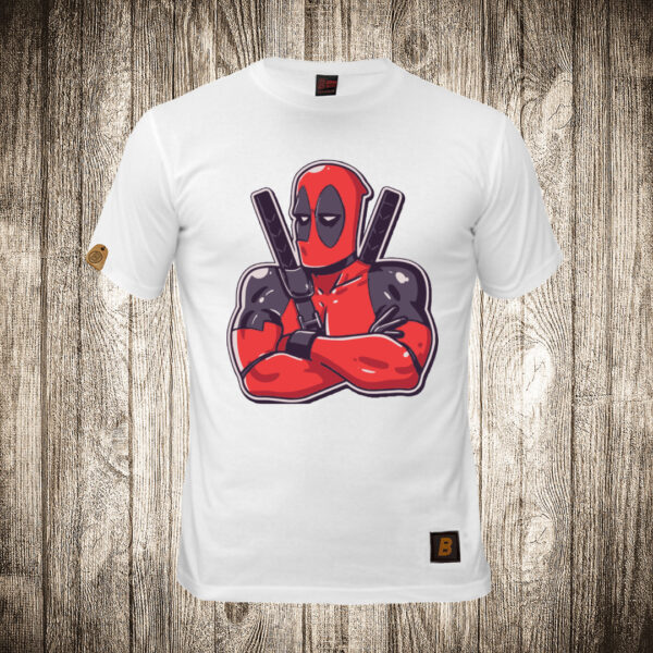 muska majica boja bela slika deadpool 3