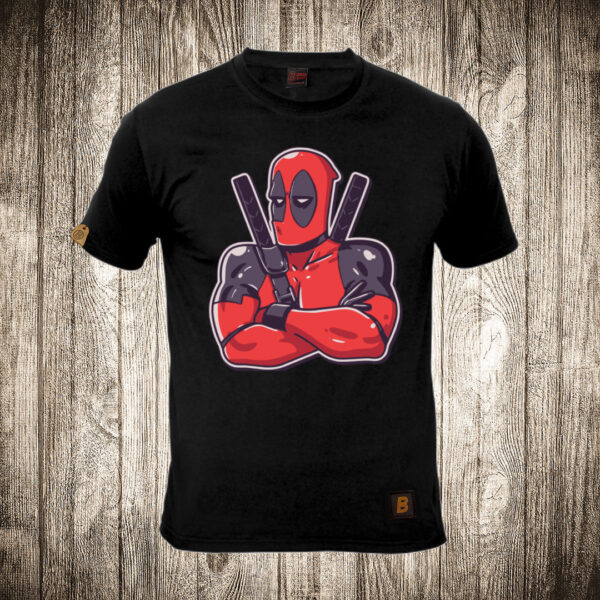muska majica boja crna slika deadpool 3