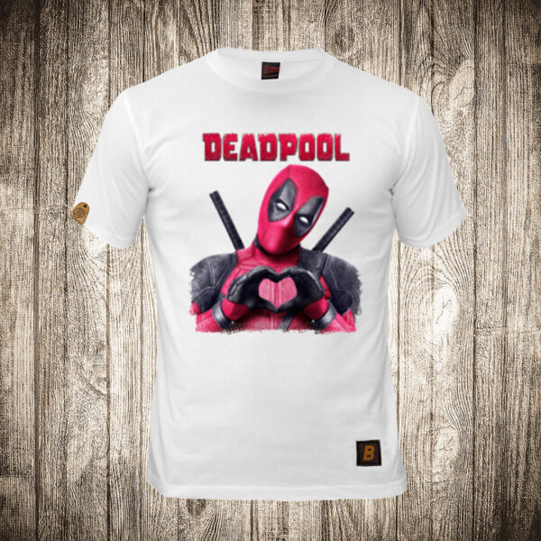 muska majica boja bela slika deadpool 3
