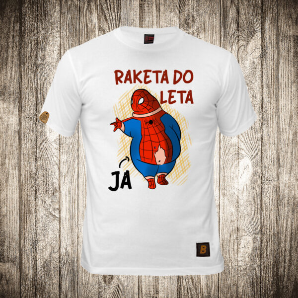 decija majica boja bela slika debeli spajdermen ne spreman za leto