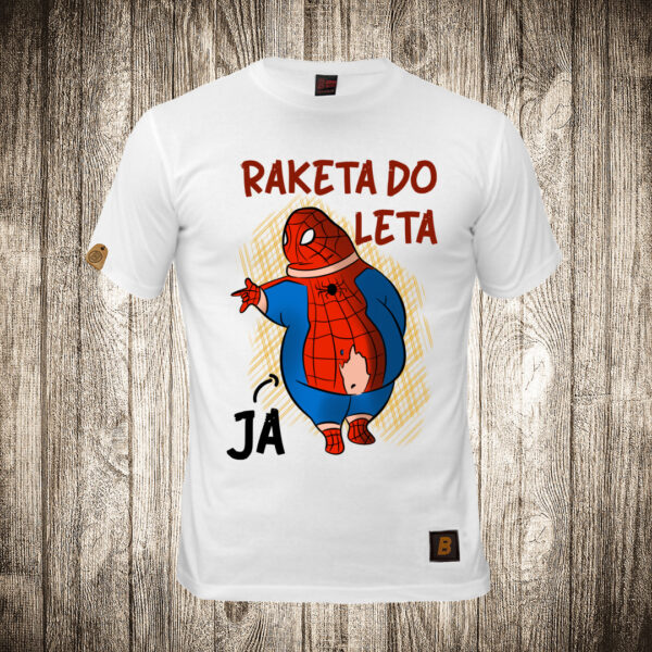 muska majica boja bela slika debeli spajdermen ne spreman za leto