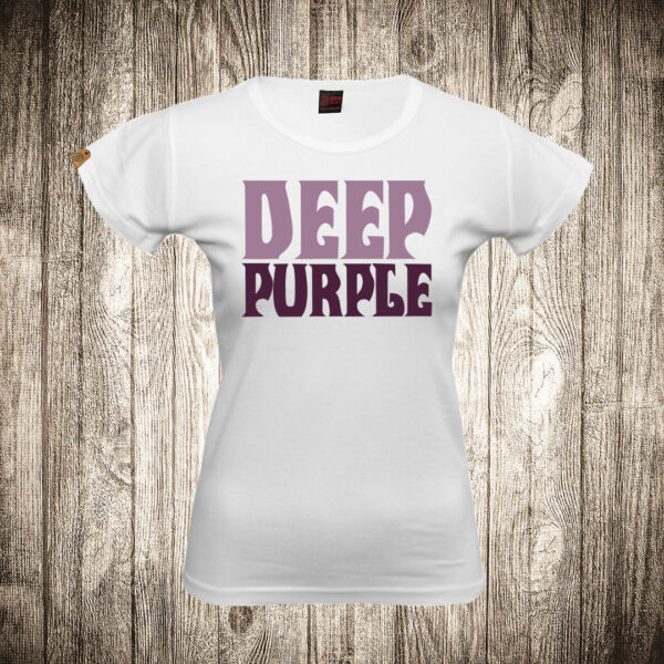 zenska majica boja bela slika deep purple