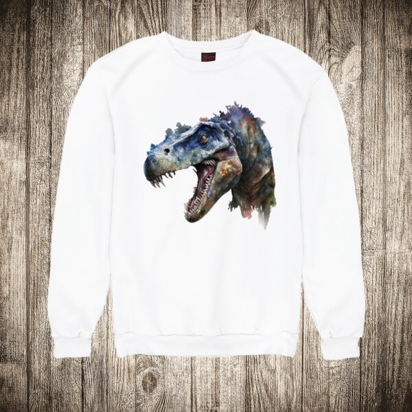 duks bez kapuljace boja bela slika dinosaurus vodene boje