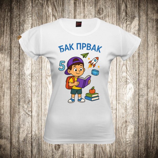 zenska majica boja bela slika djak prvak skola 3 1