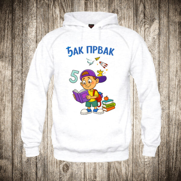deciji duks boja bela slika djak prvak skola