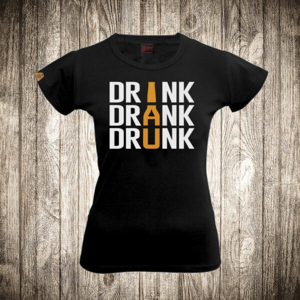 zenska majica boja crna slika drink drank drunk pivo