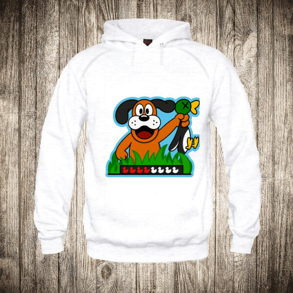 duks sa kapuljacom boja bela slika duck hunter pas