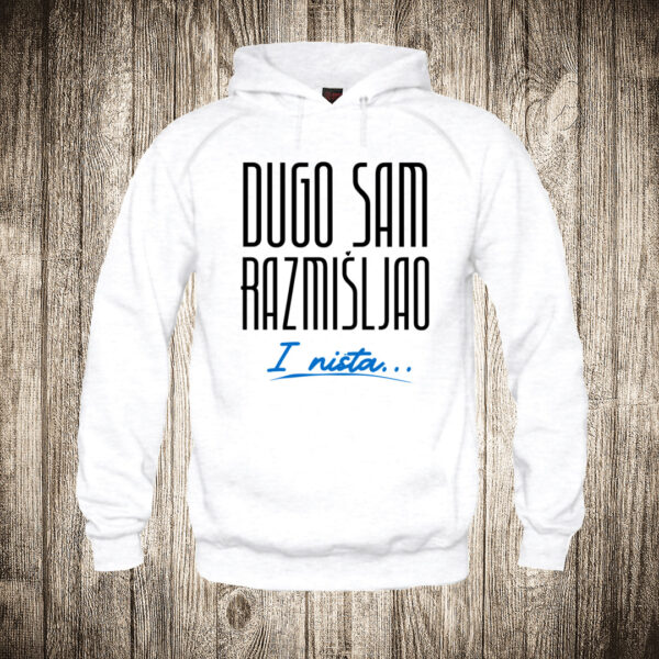 deciji duks boja bela slika dugo sam razmisljao i nista