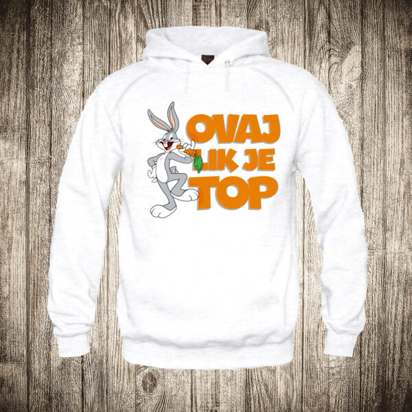 duks sa kapuljacom boja bela slika dusko dugousko ovaj lik je top