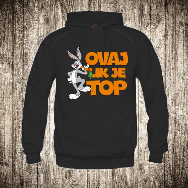 duks sa kapuljacom boja crna slika dusko dugousko ovaj lik je top