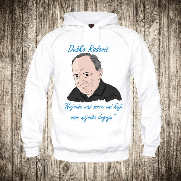 duks sa kapuljacom boja bela slika dusko radovic 5