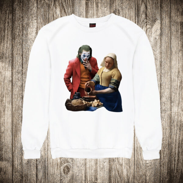 duks bez kapuljace boja bela slika dzoker joker i umetnina