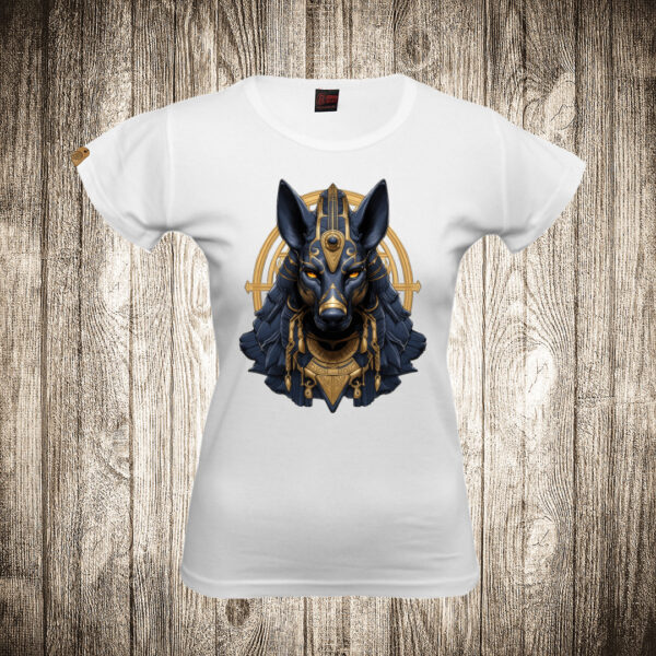 zenska majica boja bela slika egipat anubis 2