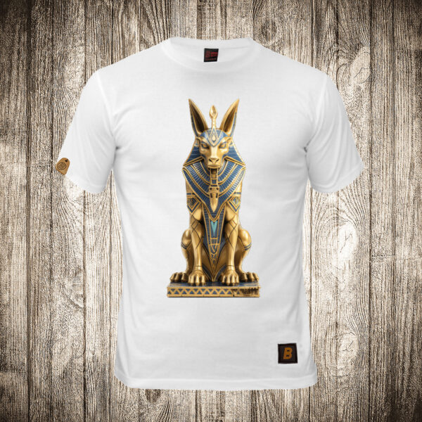 decija majica boja bela slika egipat anubis