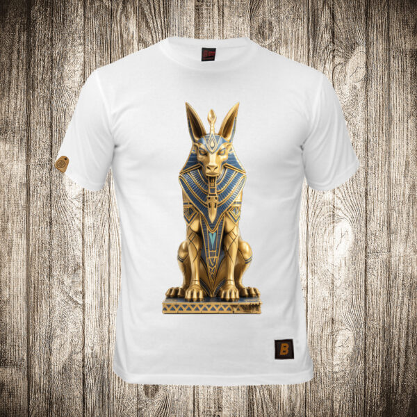 muska majica boja bela slika egipat anubis