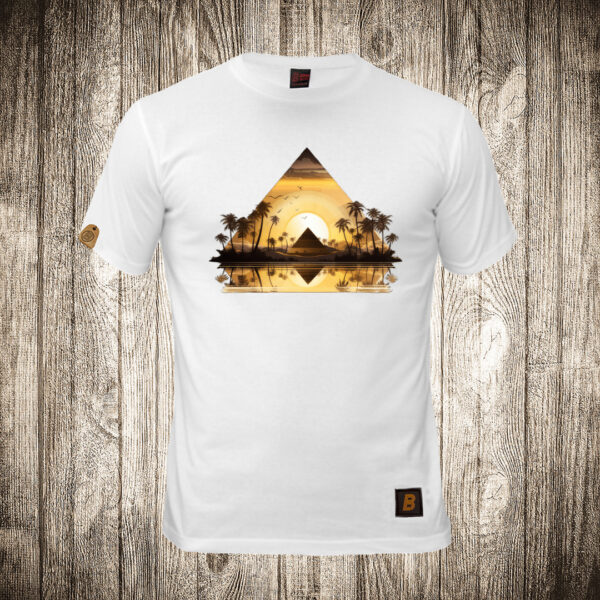 muska majica boja bela slika egipat piramide