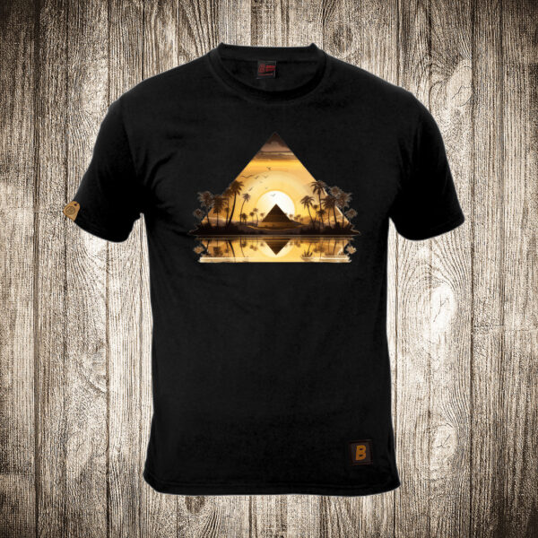 muska majica boja crna slika egipat piramide
