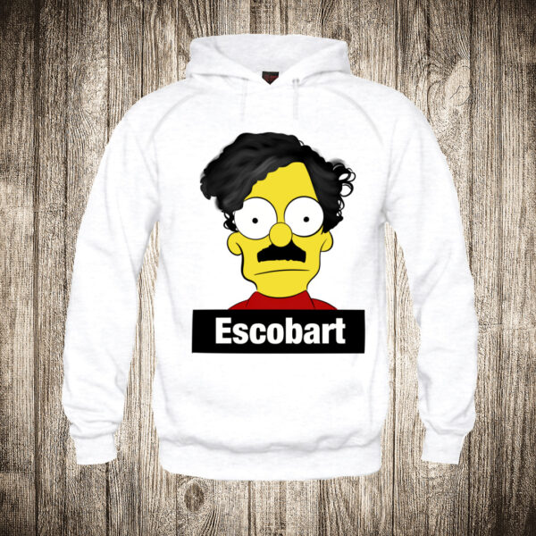 duks sa kapuljacom boja bela slika escobart escobar i bart