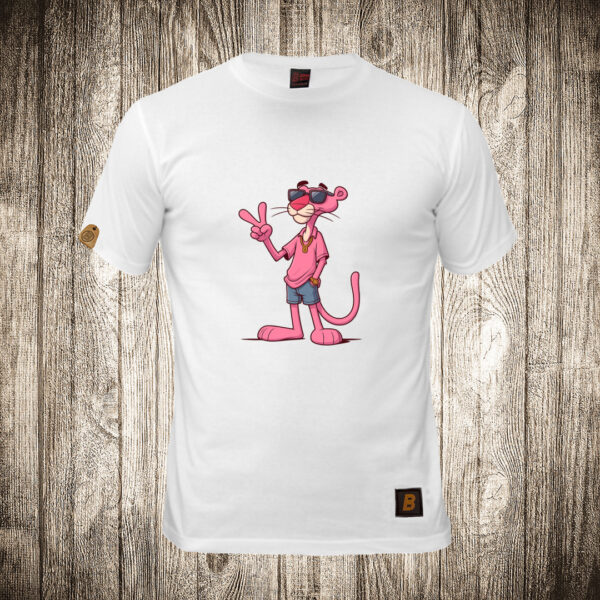 decija majica boja bela slika fensi pink panter moda