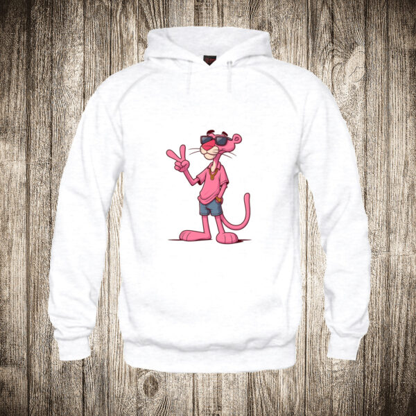 deciji duks boja bela slika fensi pink panter moda
