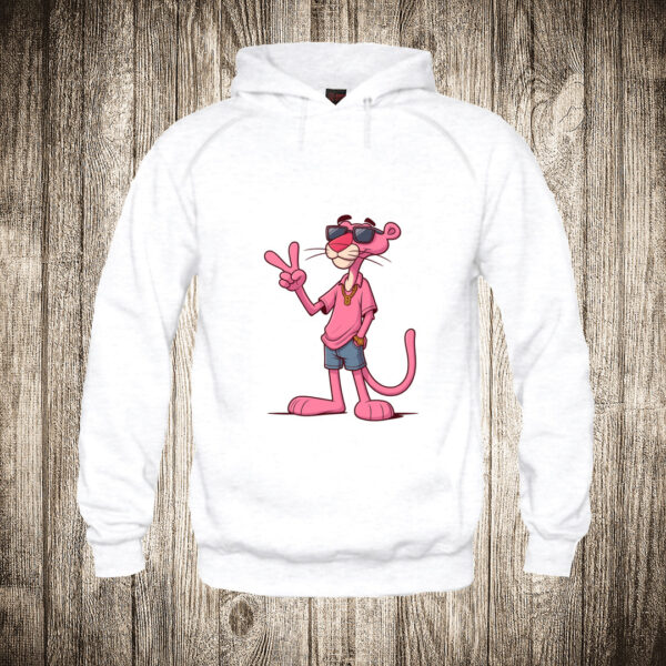 duks sa kapuljacom boja bela slika fensi pink panter moda