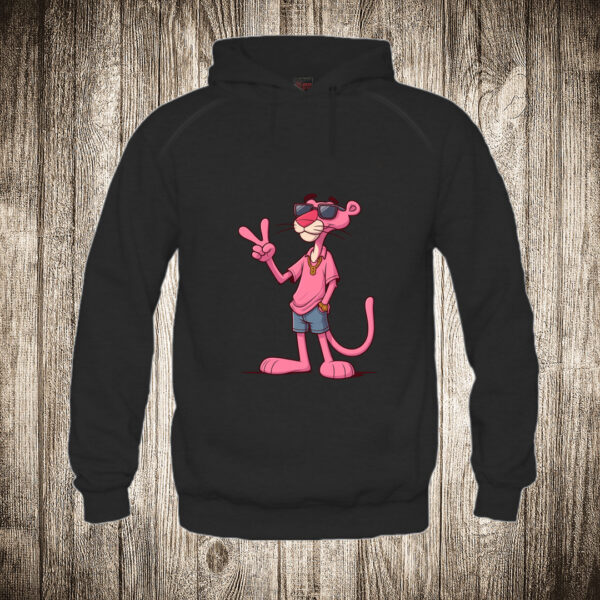 duks sa kapuljacom boja crna slika fensi pink panter moda