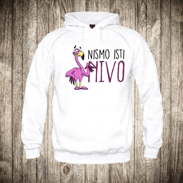 duks sa kapuljacom boja bela slika flamingos nismo isti nivo