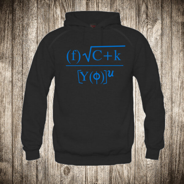 duks sa kapuljacom boja crna slika fuck you formula