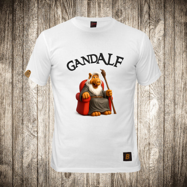 muska majica boja bela slika gandalf game of thrones alf