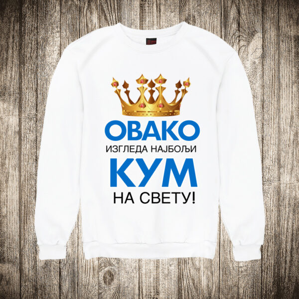 duks bez kapuljace boja bela slika ovako izgleda najbolji kum na svetu 2