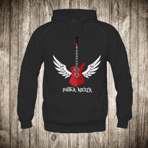 duks sa kapuljacom boja crna slika gitara 13 roker