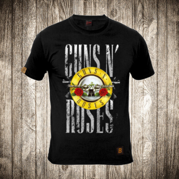 muska majica boja crna slika guns and roses 2