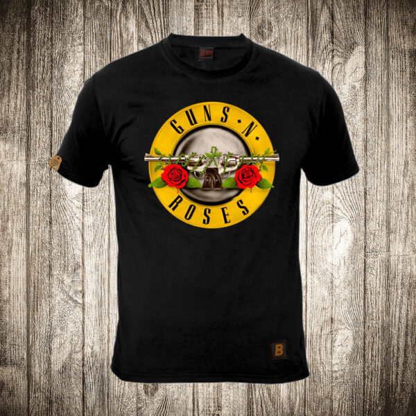 muska majica boja crna slika guns and roses 3