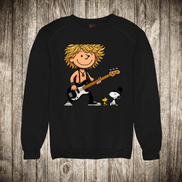 duks bez kapuljace boja crna slika guns and roses i snupi