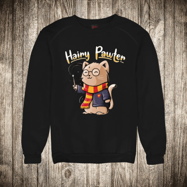 duks bez kapuljace boja crna slika hairy powter harry potter macka