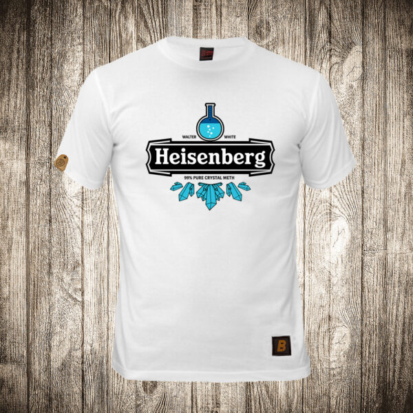muska majica boja bela slika haisenberg formula logo 99 crystal breaking bad
